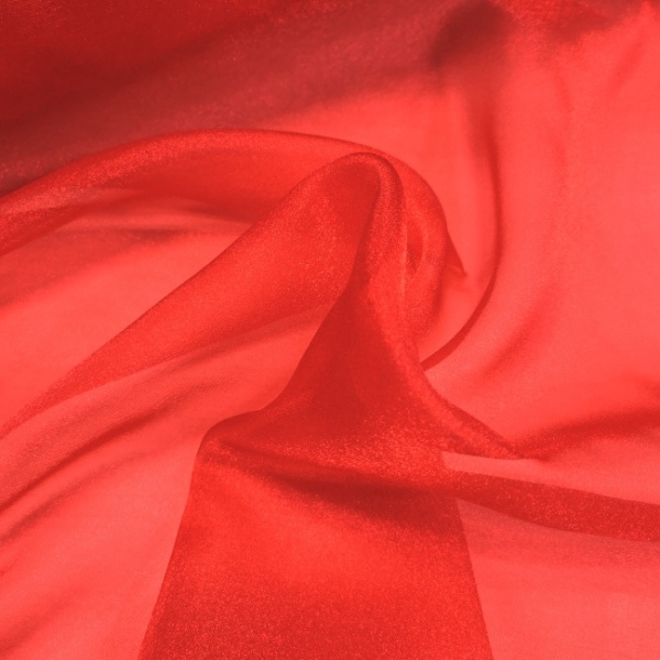 Plain Dyed Organza Red